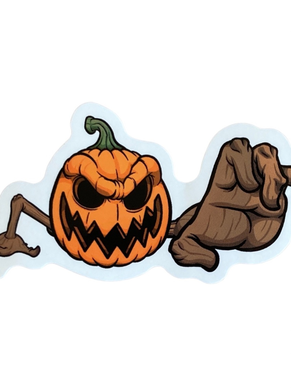 Jack-O-Lantern Vine Arms Halloween Sticker